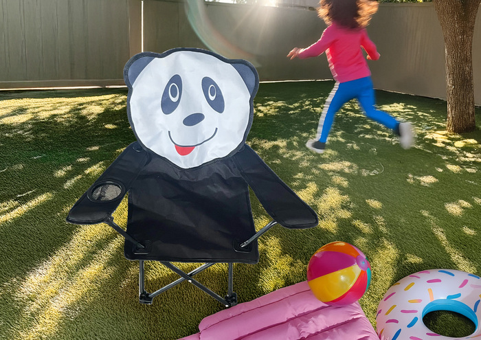 Barnecampingstol panda 35 x 35 x 62 cm - Sunlife